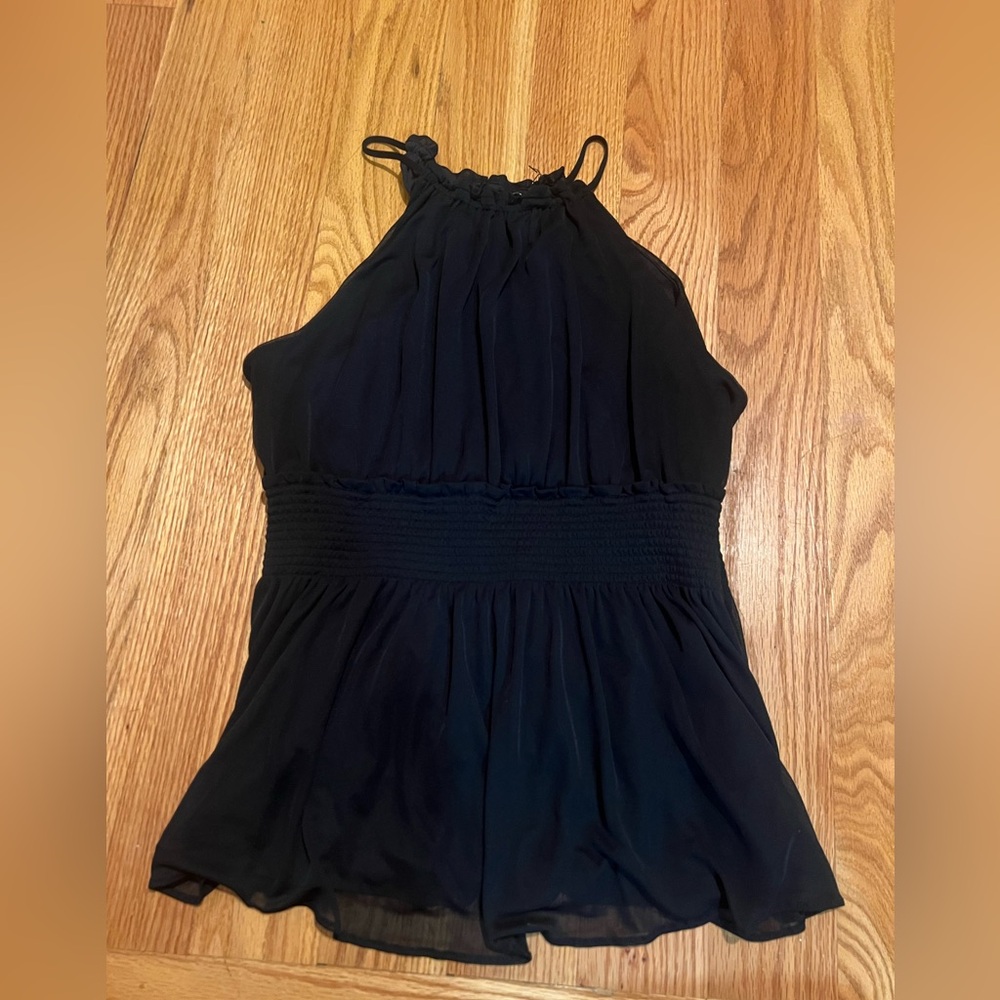Express Black Halter Blouse